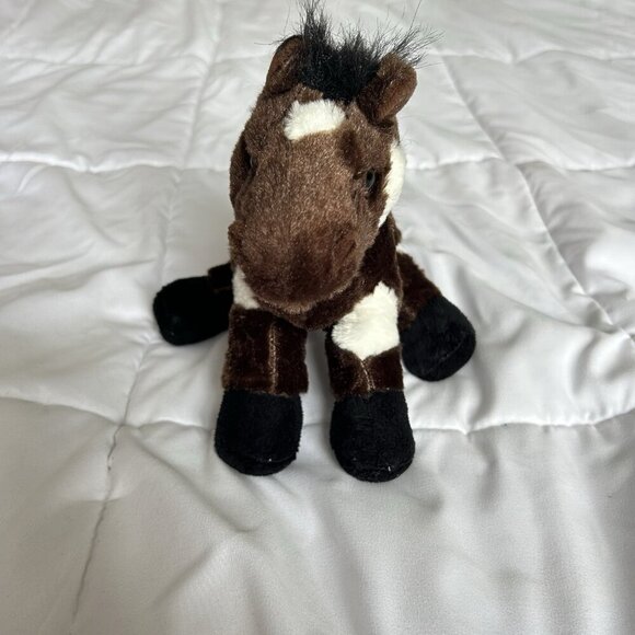 Ganz Webkinz HM147 Pinto Horse Plush Stuffed Animal Brown White Y2K - NO CODE - Picture 1 of 10